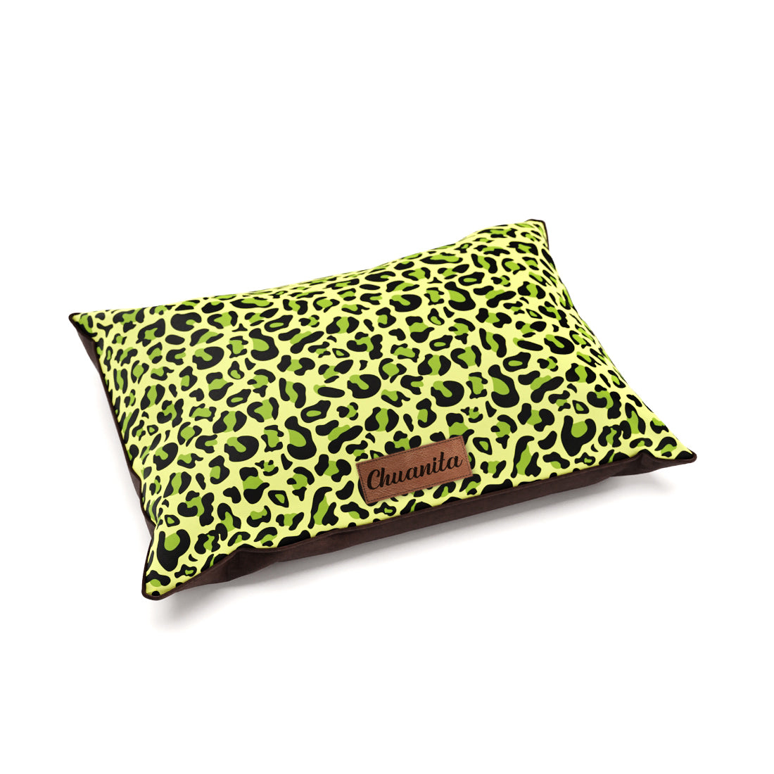 Crazy Leopard Scream Margintas Personalizuotas Vardinis Pagalvės Tipo Šuns Guolis