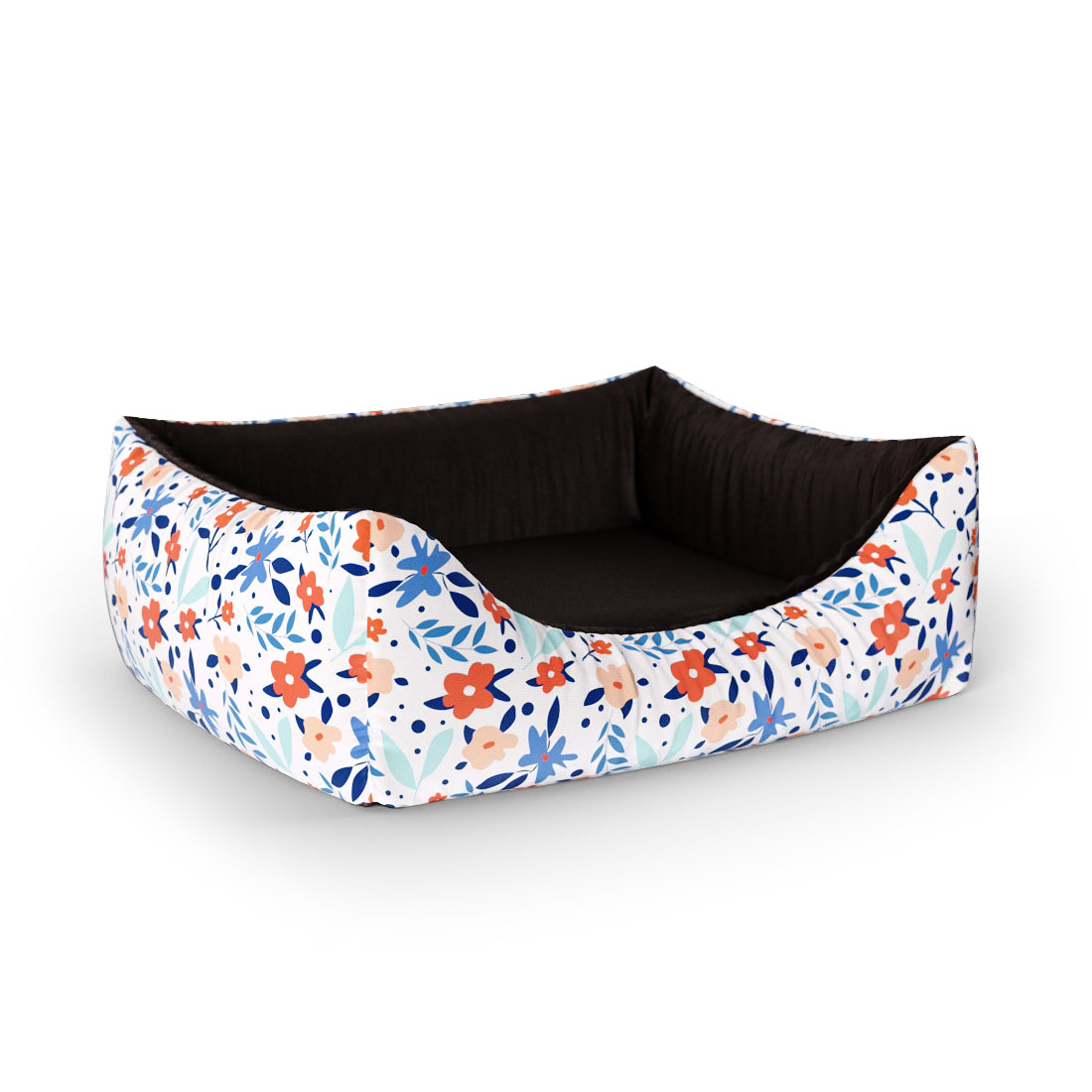 Wild Forest Flowers Gainsbo Personalisiertes Lounge-Hundebett mit Eingang