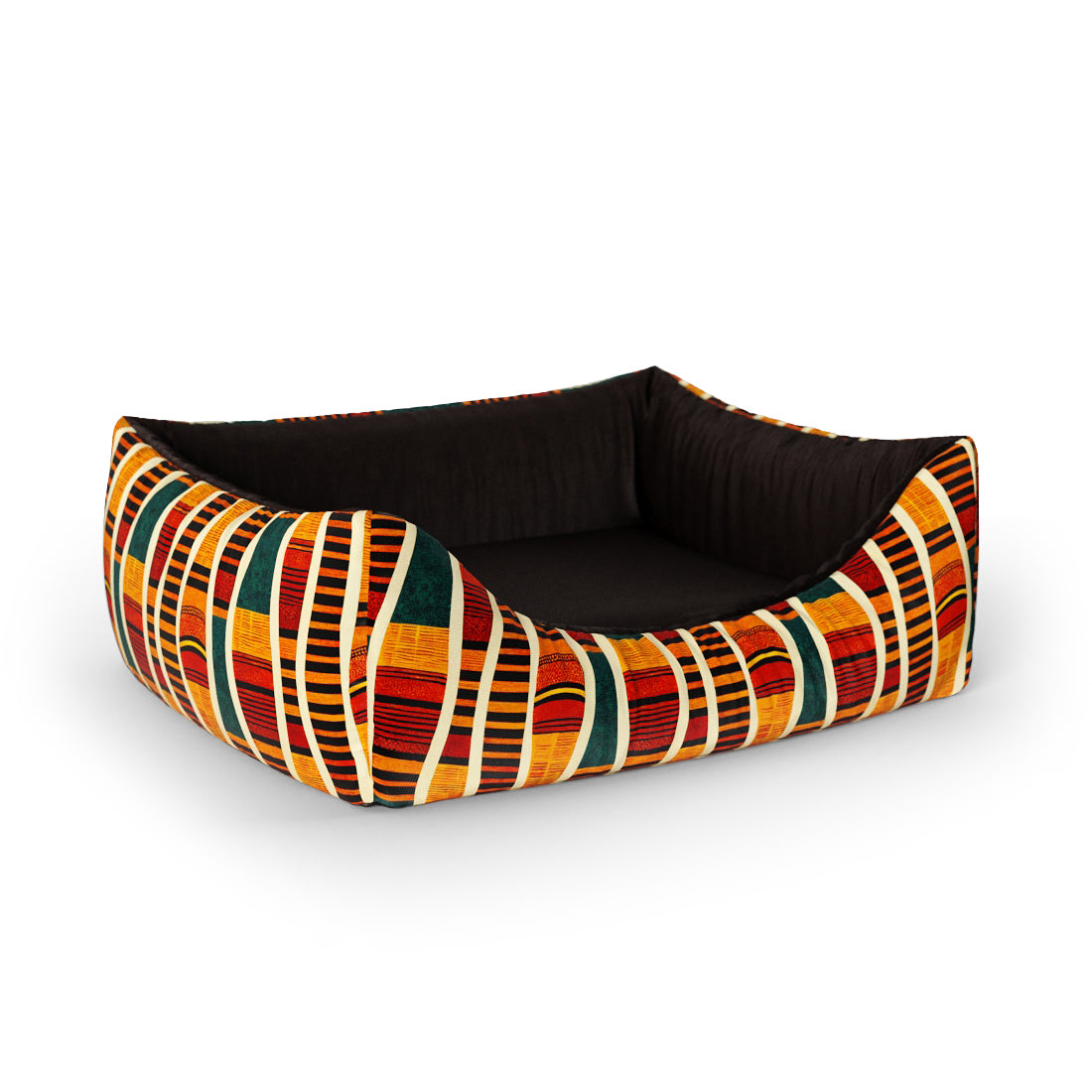 African Naples Personalized Lounge Dog Bed With Entrance