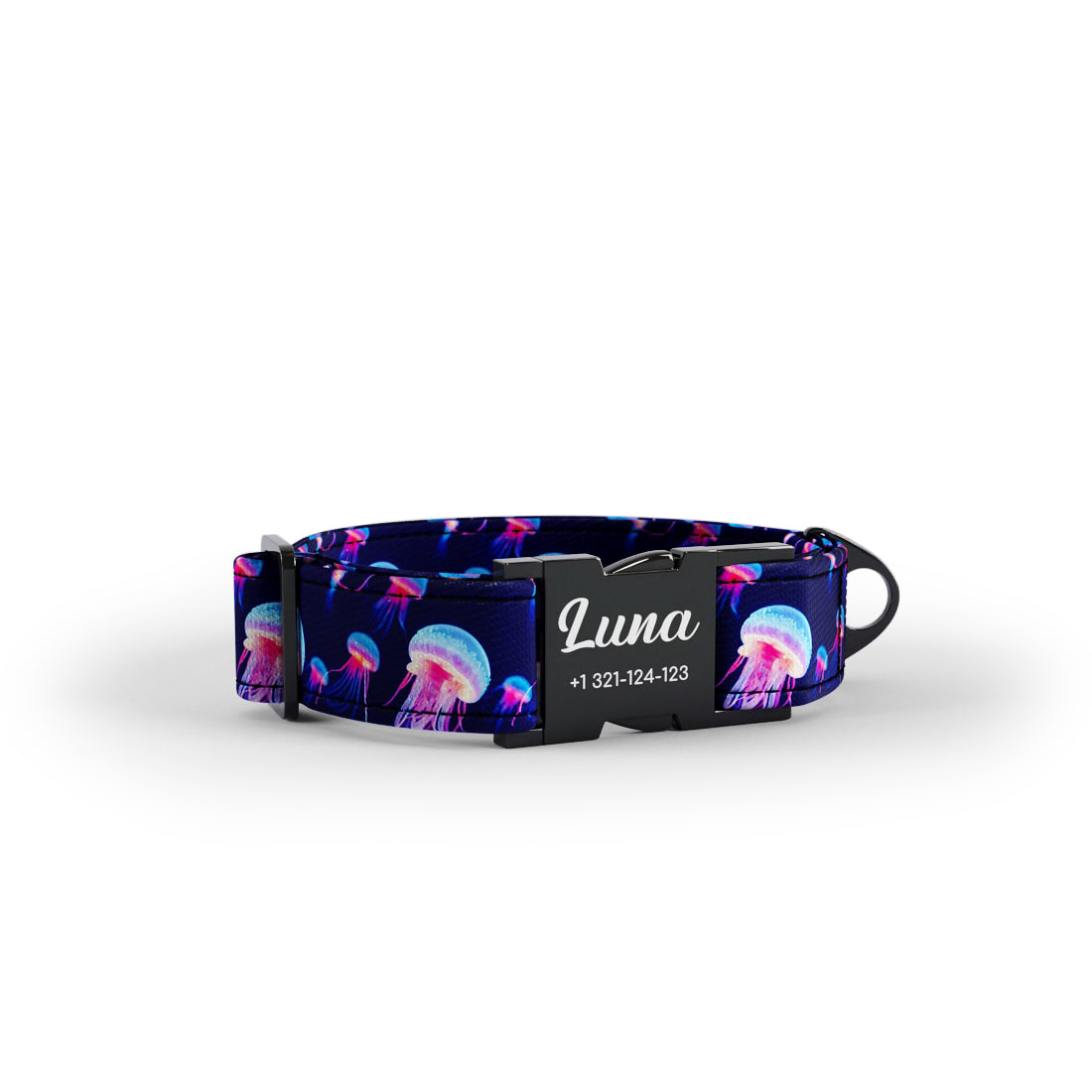 Jellyfish Klein Personalized Dog Collar