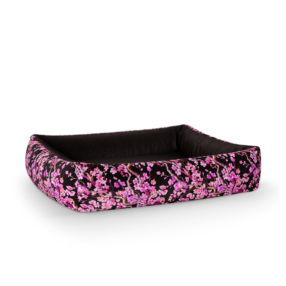 Sakura Tyrian Personalized Lounge Dog Bed With Sides