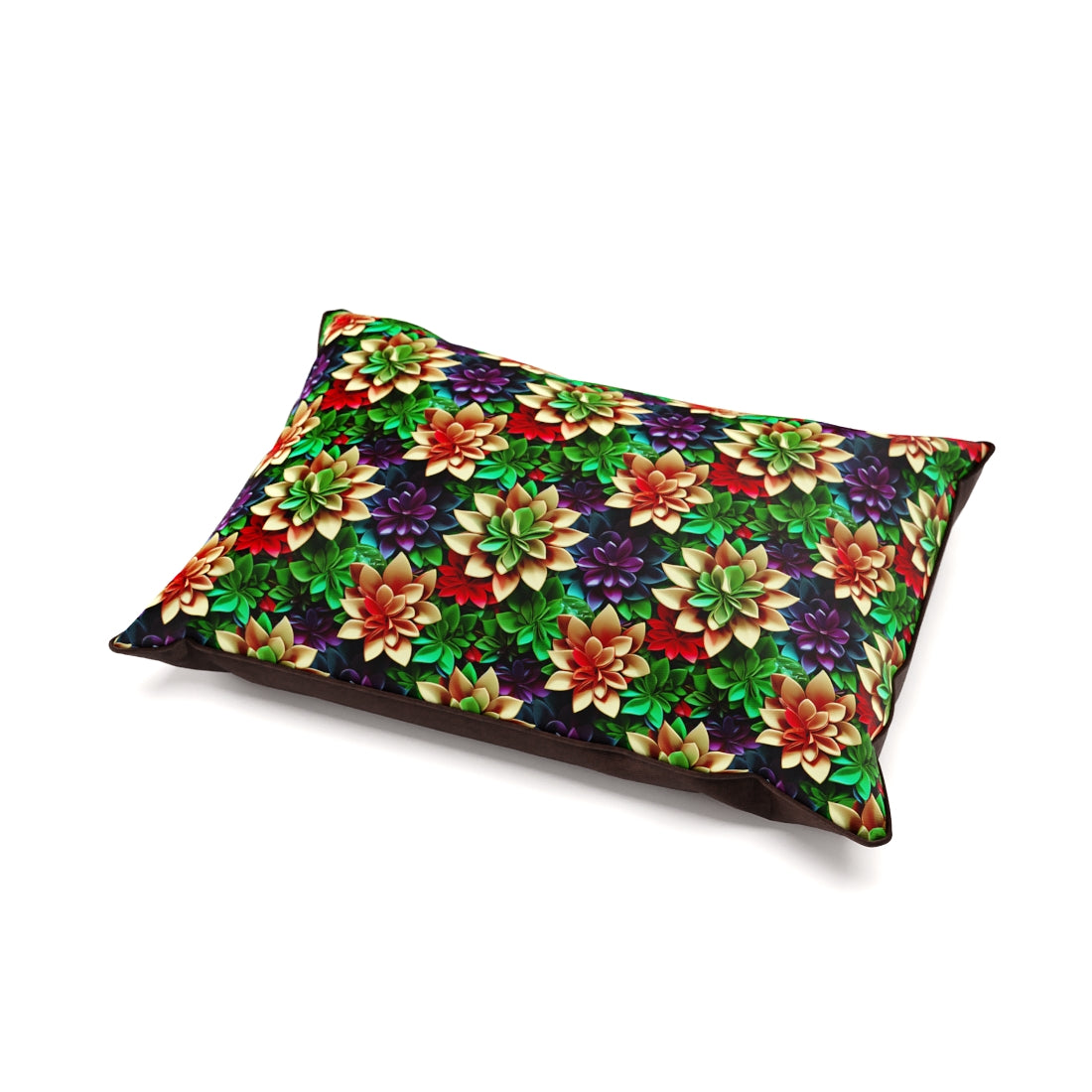 Garden Flowers Malachite Personalized Pillow Style Fashion Dog Bed