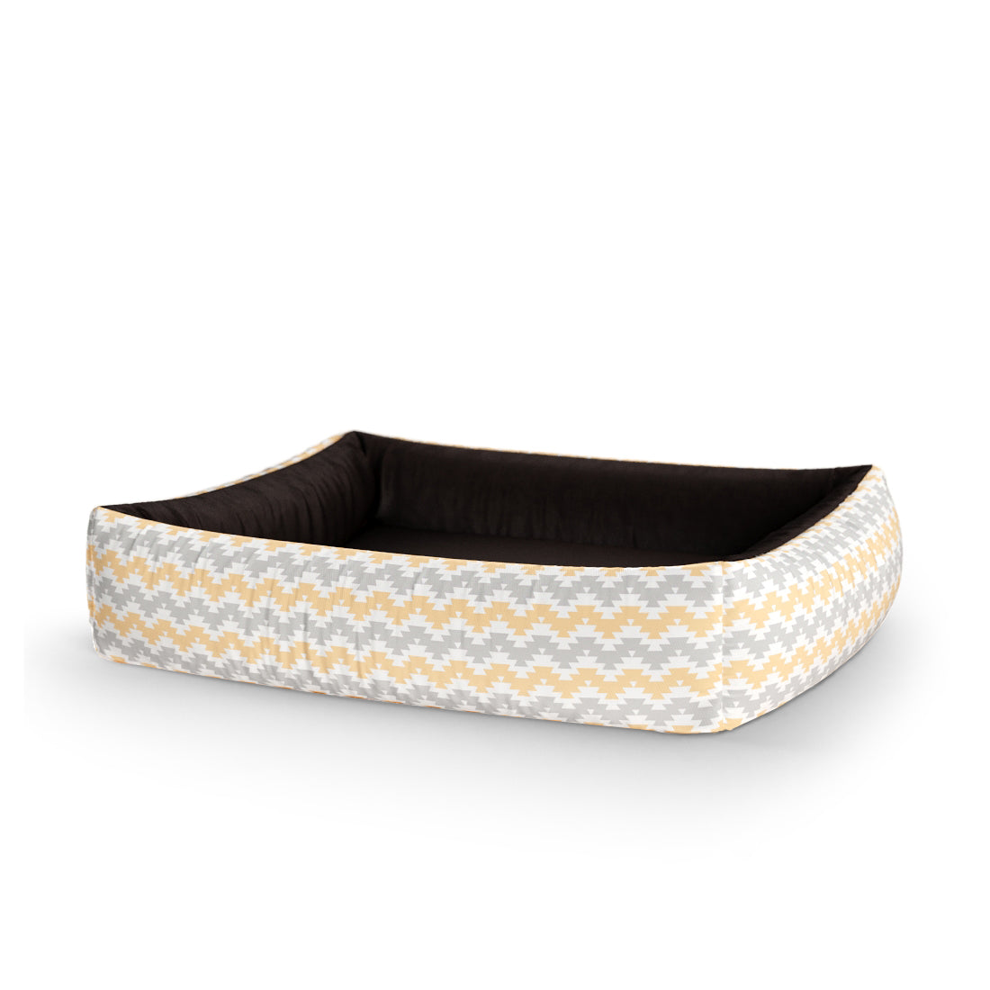 Boho Colors Sunray Personalized Lounge Dog Bed With Sides