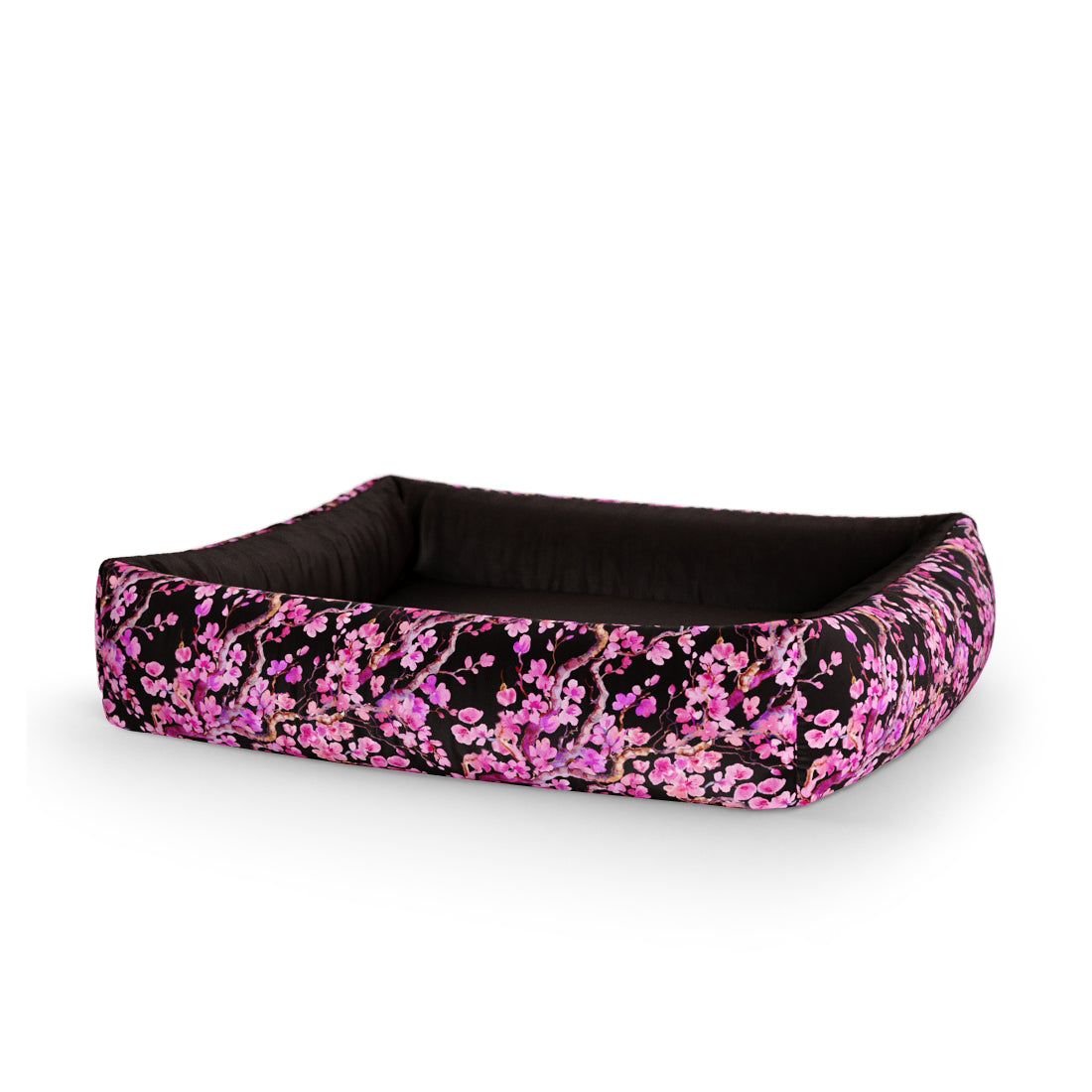 Sakura Tyrian Personalized Lounge Dog Bed With Sides