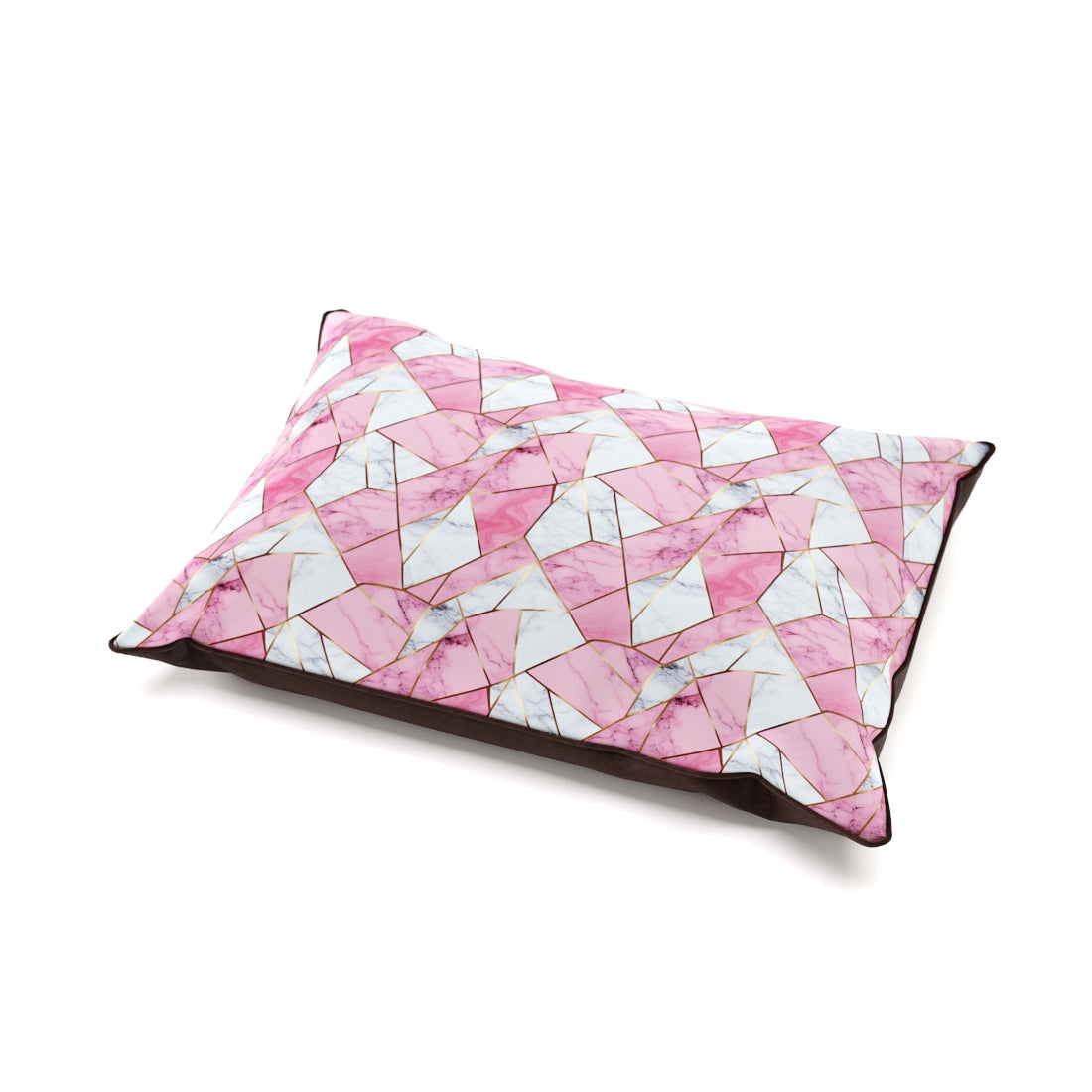 Pink Marble Kobi Personalized Pillow Style Fashion Dog Bed