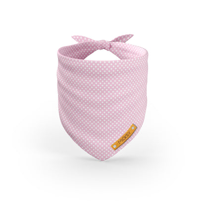 Sweat Polka Dots Charm Personalisiertes Hundemode Bandana