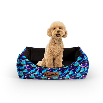 Crystal Star Personalized Lounge Dog Bed With Entrance