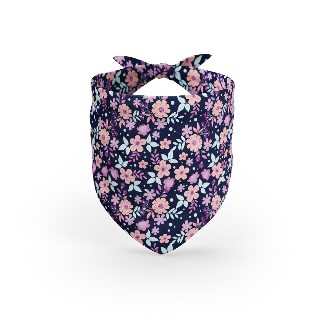 Folklore Blumen Leven Personalisiertes Hundemode-Bandana