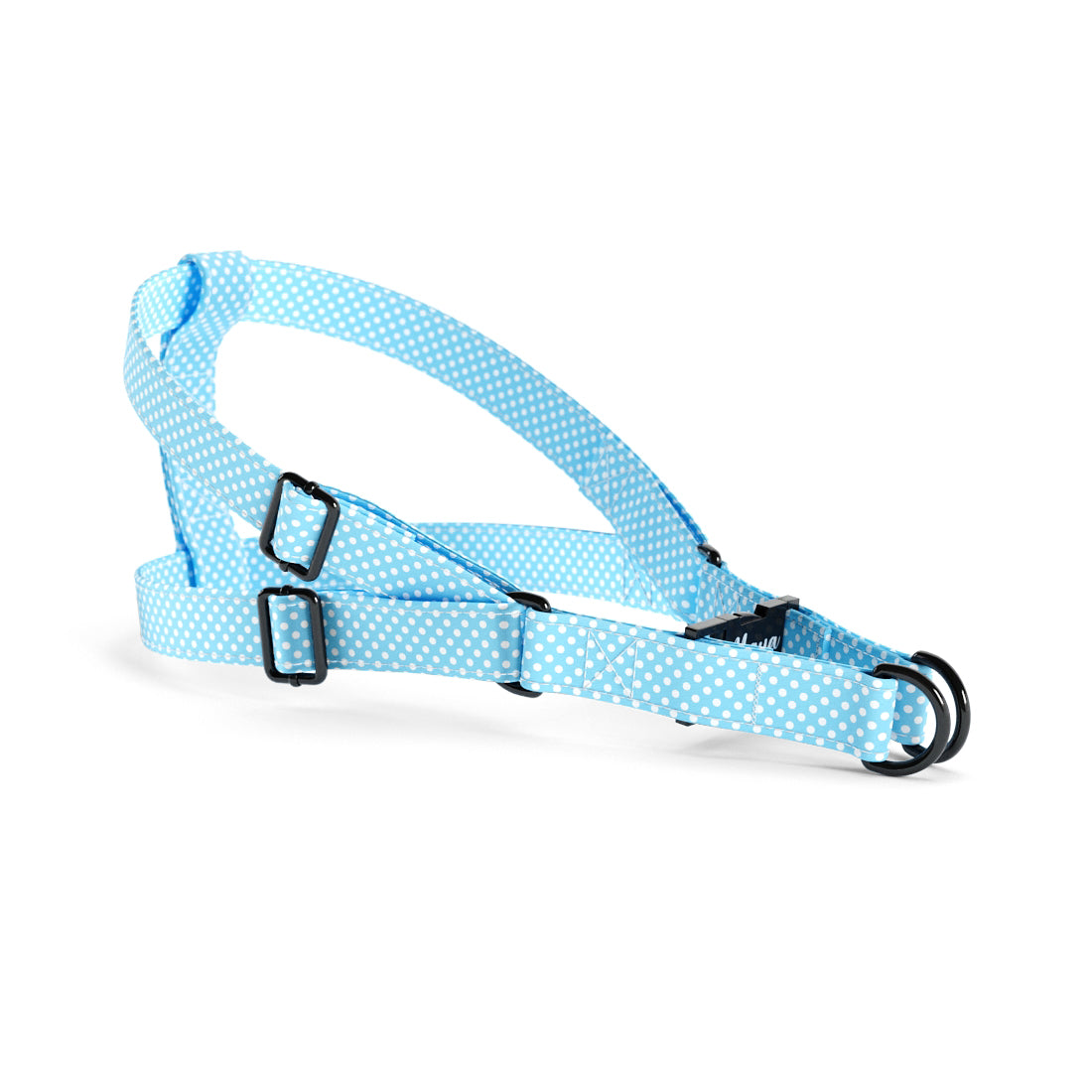 Sweat Polka Dots Celeste Personalized Dog Belt Harness