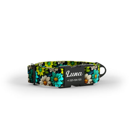 Gartenblumen Kelly Personalisiertes Hundehalsband