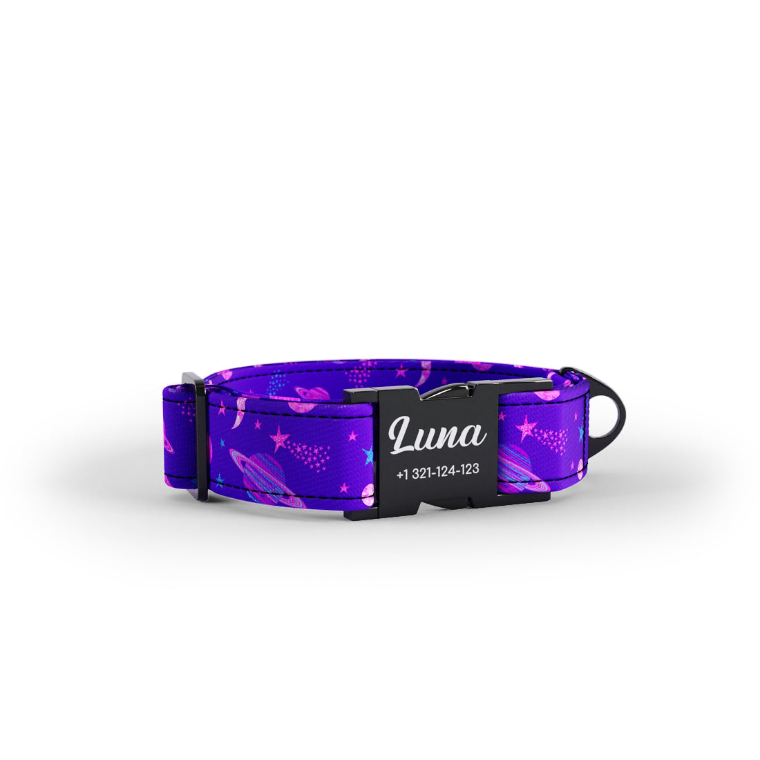 Space Cowboy Psy Personalized Dog Collar And Leash Set