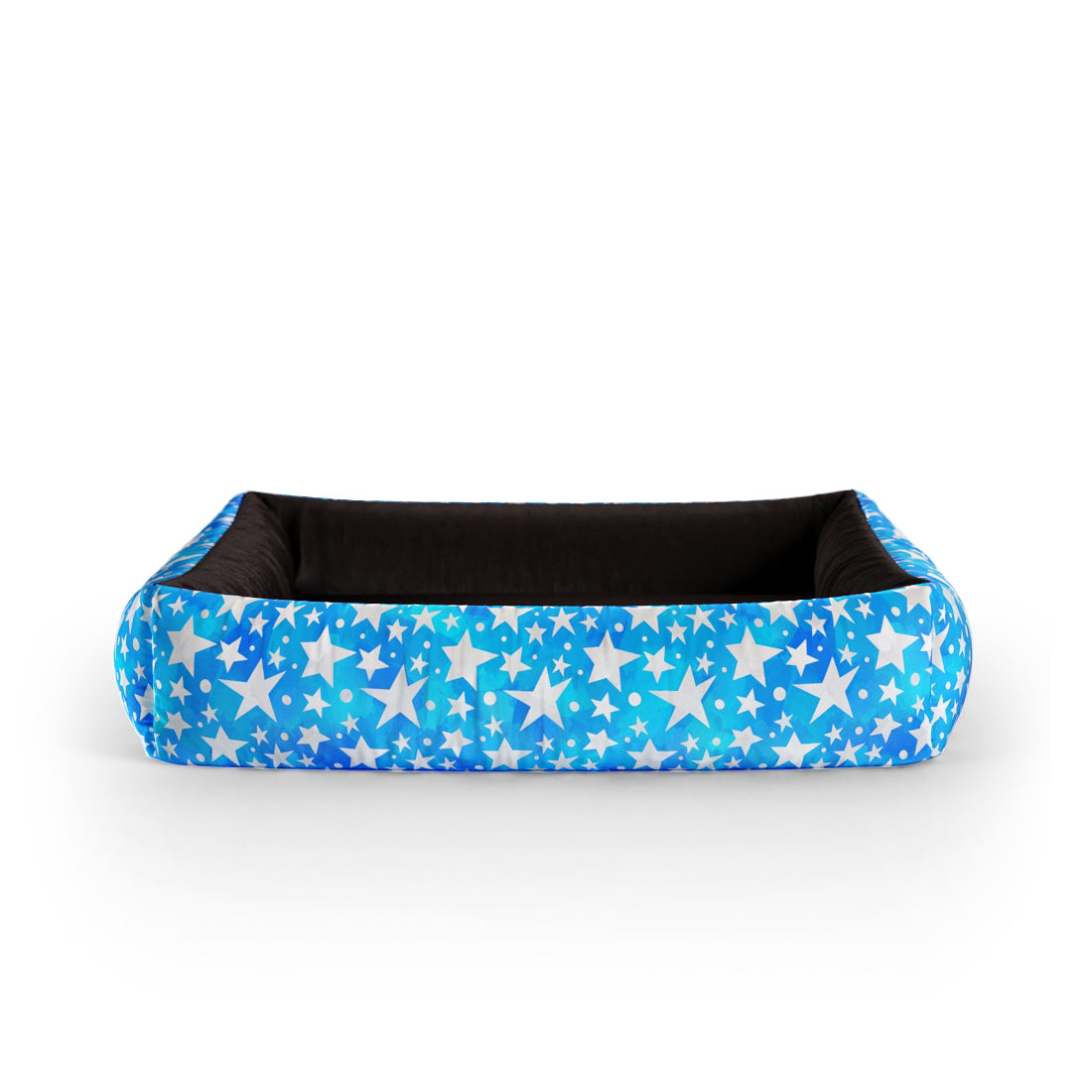 Deep Stars Dodger Personalized Lounge Dog Bed With Sides