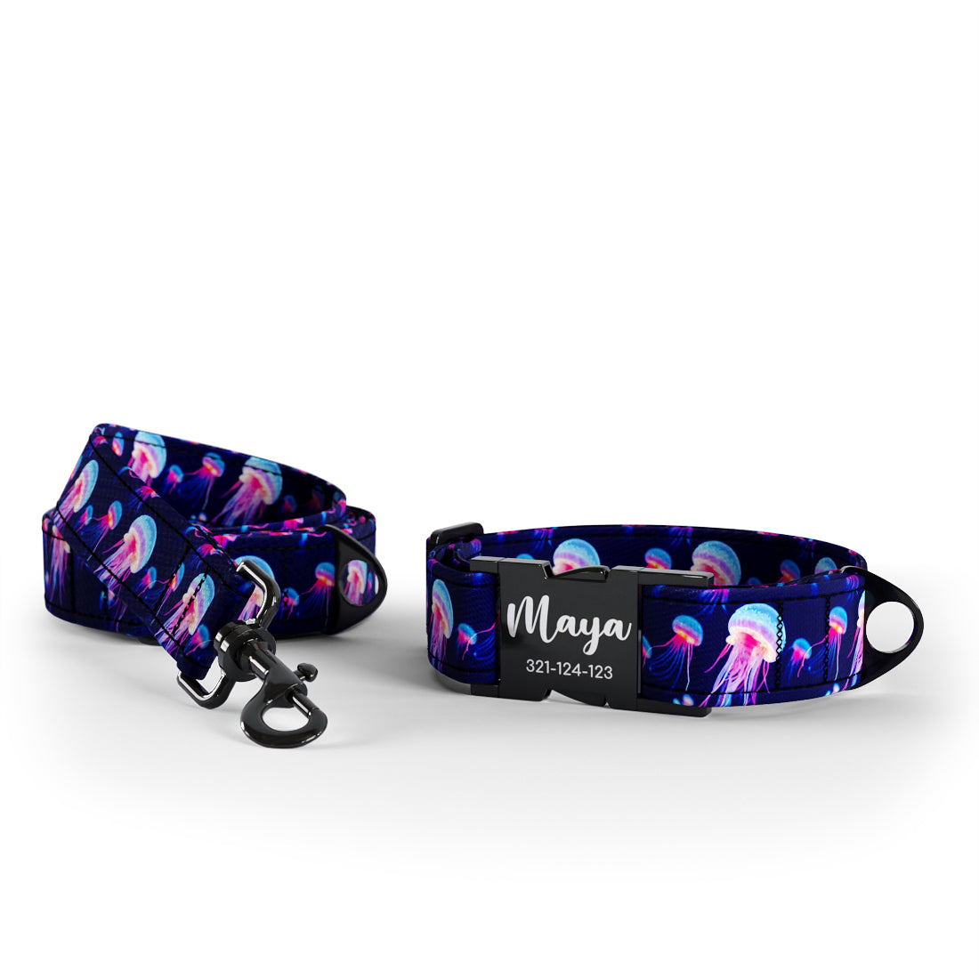 Jellyfish Klein Personalized Dog Collar