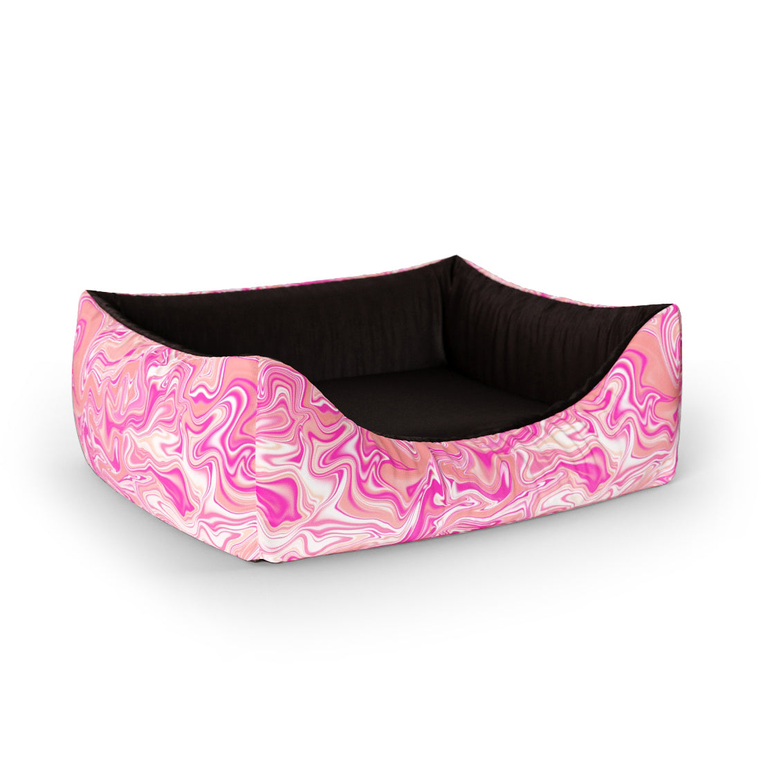 Water Marble Baker Personalized Lounge Dog Bed With Entrance