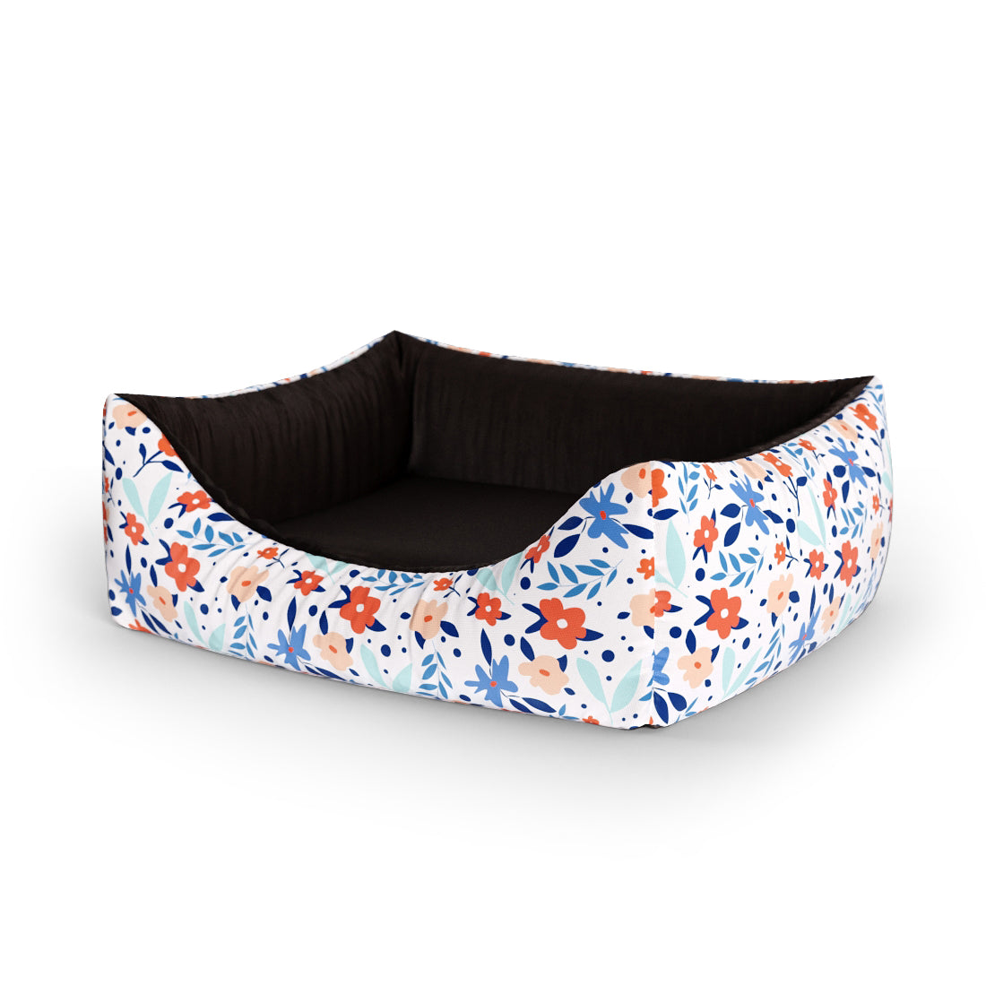 Wild Forest Flowers Gainsbo Personalisiertes Lounge-Hundebett mit Eingang