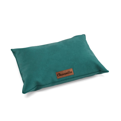 Luxury Velvet Look Sacramento Personalized Pillow Style Dog Bed