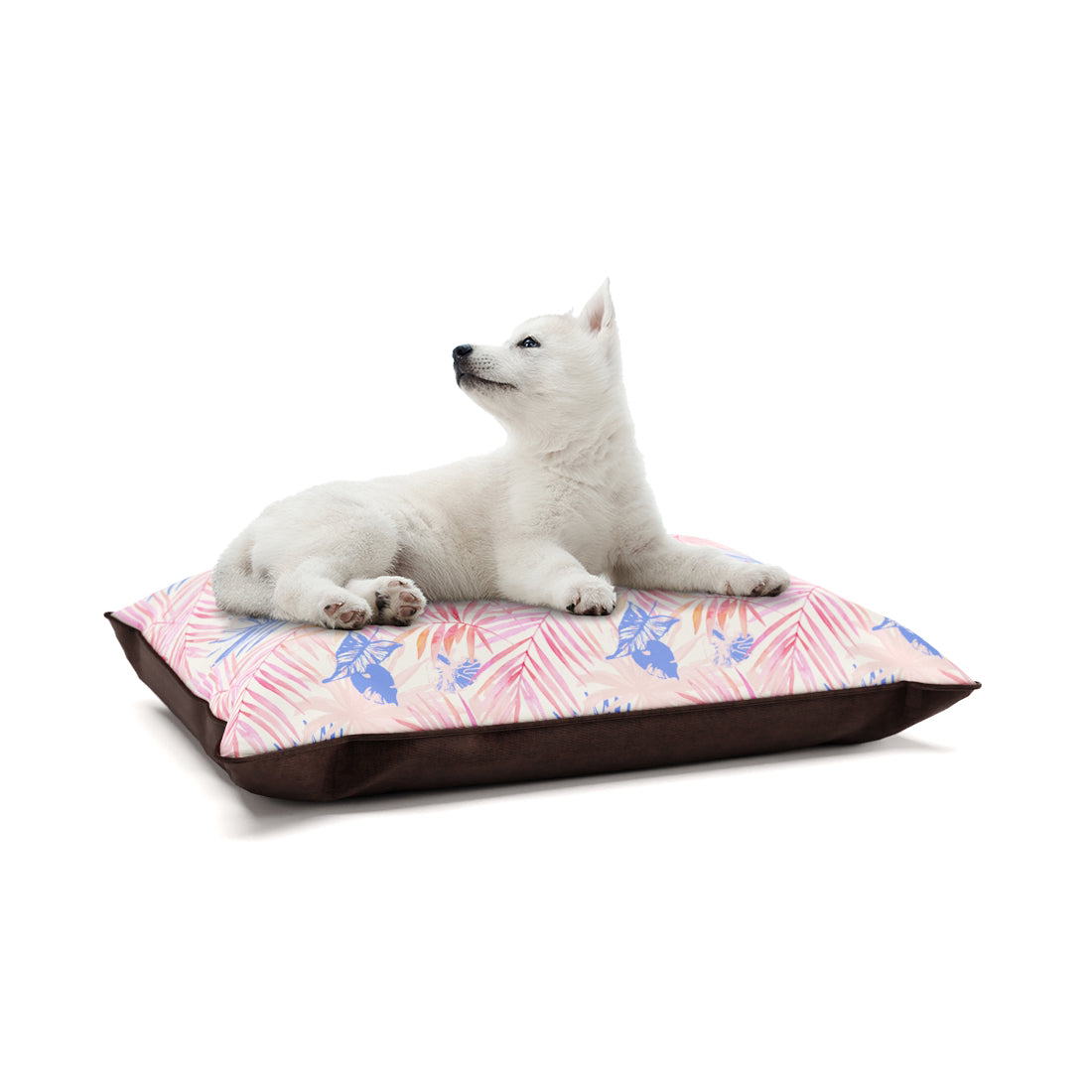 Tropical Leaves Holly Personalized Pillow Style Fashion Dog Bed