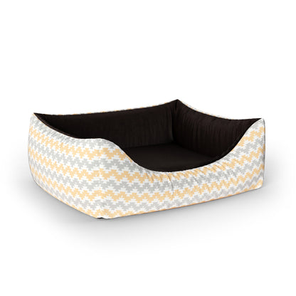 Boho Colors Sunray Personalized Lounge Dog Bed With Entrance