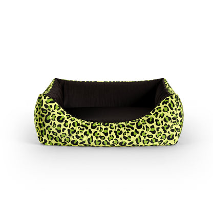 Crazy Leopard Scream Personalisiertes Lounge-Hundebett mit Eingang