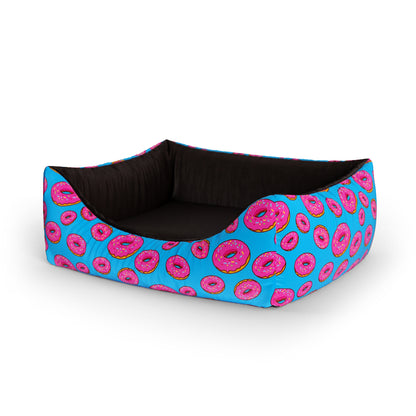 Crazy Donut French Personalized Lounge Dog Bed With Entrance