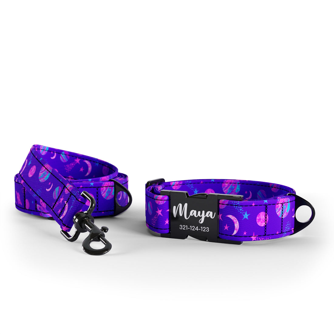 Space Cowboy Psy Personalized Dog Collar