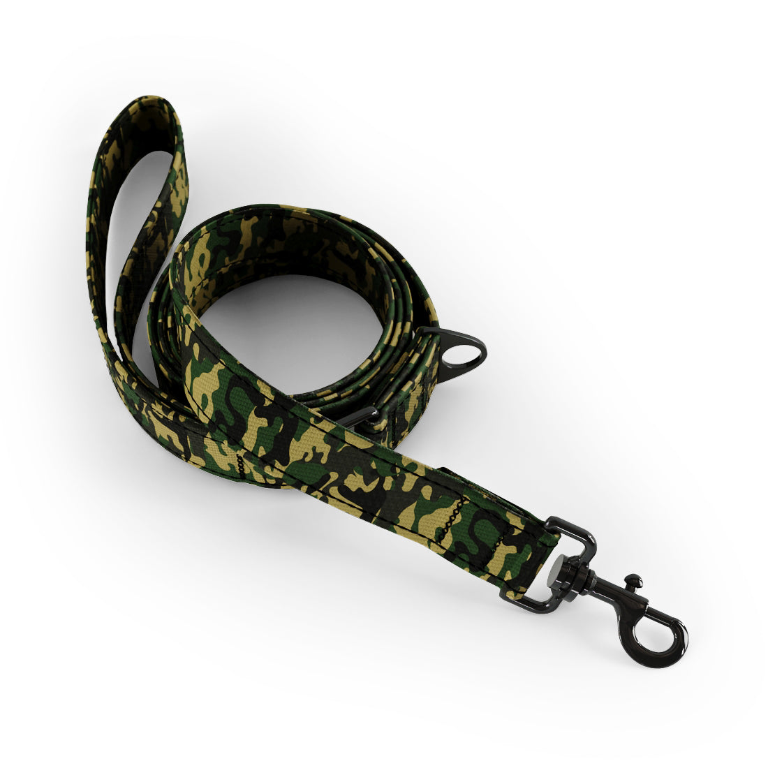 Camoflage Cadmium Personalized Dog Fashion Belt Harness And Leash Set