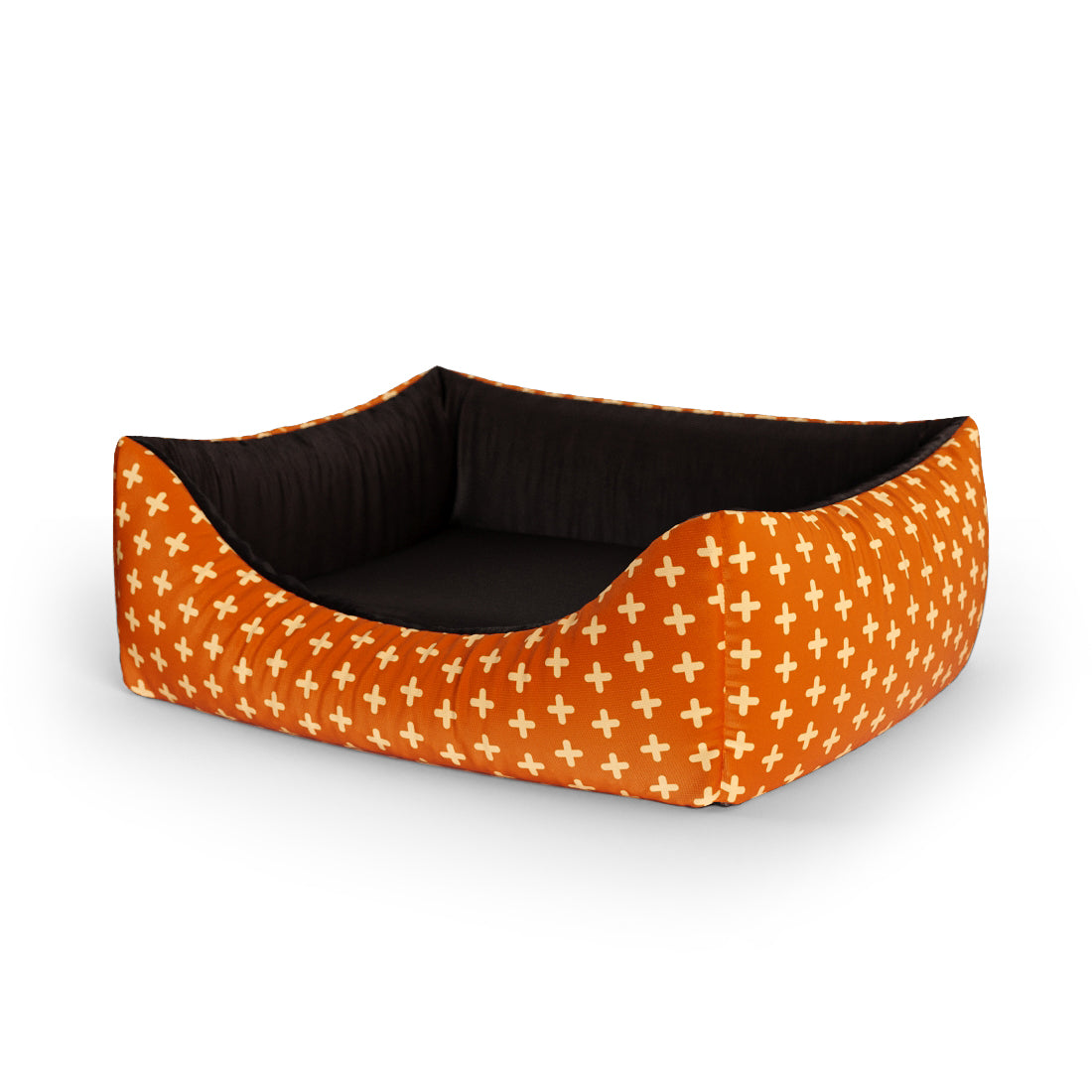 Little Fox Liver Personalized Lounge Dog Bed With Entrance