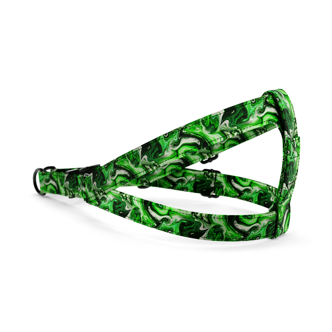 Colored Marble Jungle Personalized Dog Belt Harness