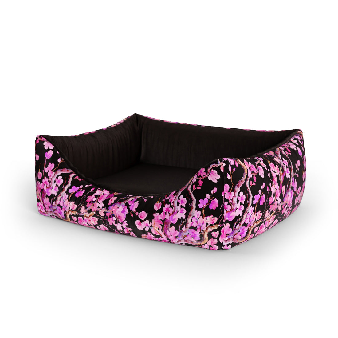 Sakura Tyrian Personalized Lounge Dog Bed With Entrance