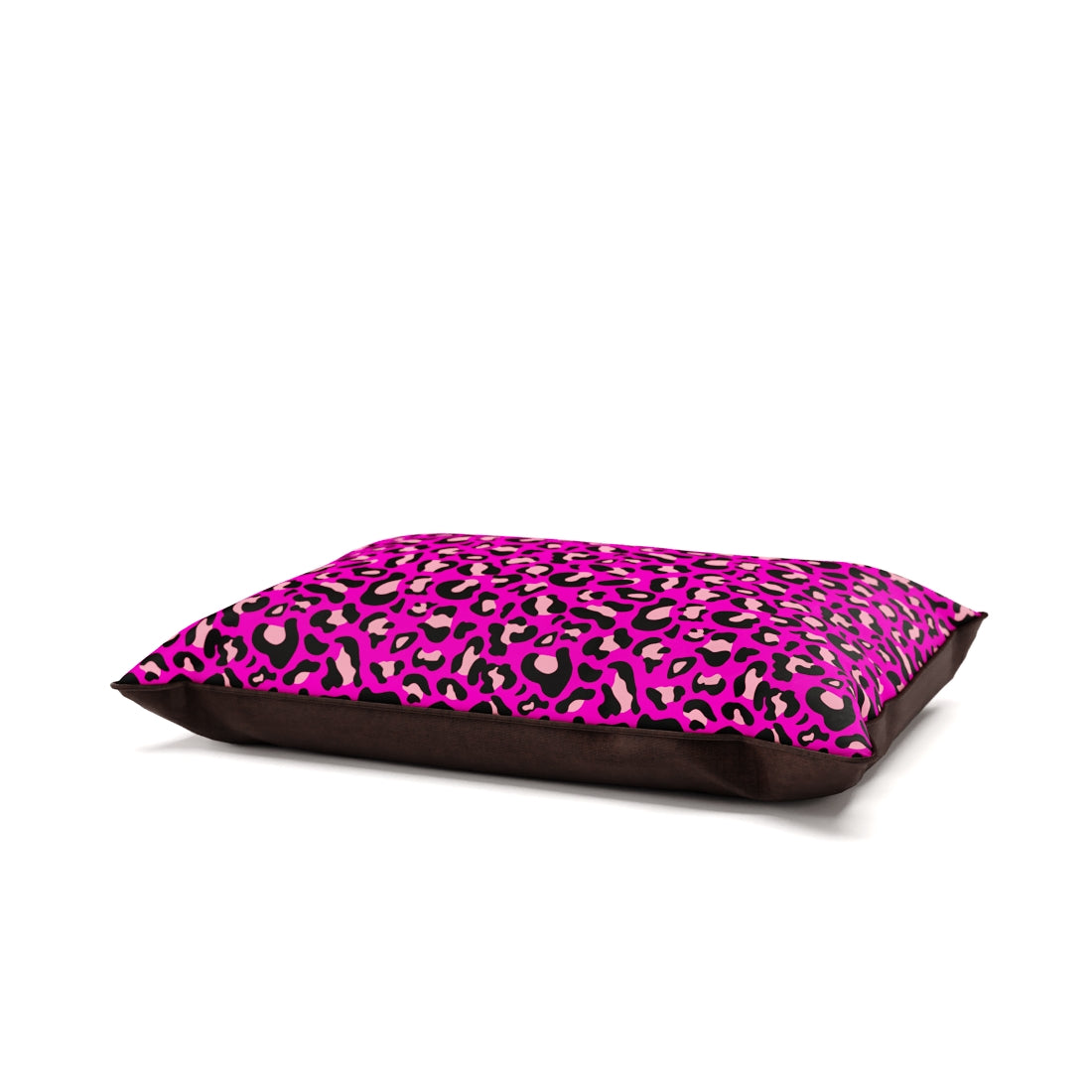 Crazy Leopard Rose Personalized Pillow Style Fashion Dog Bed