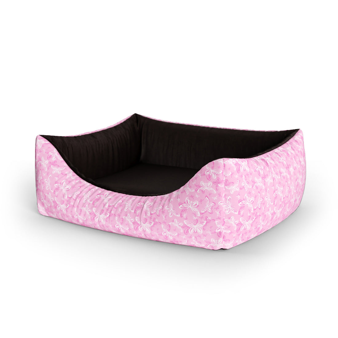 Butterflies Fandago Personalisiertes Lounge-Hundebett mit Eingang