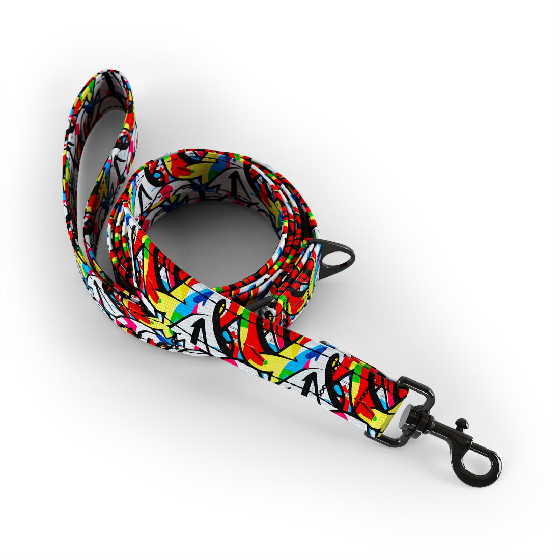 Graffiti Linen Dog Fashion Leash