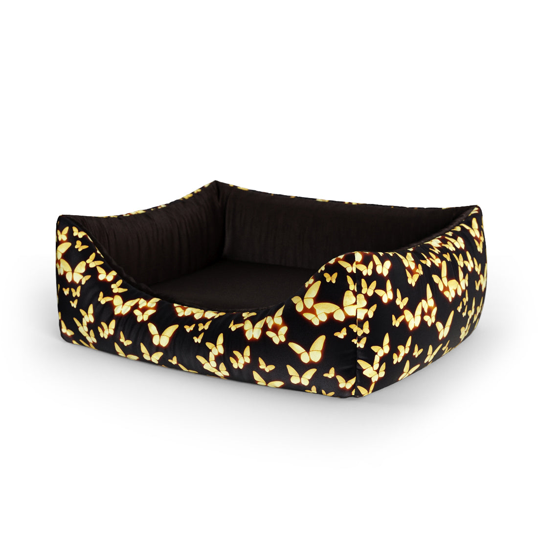 Lightning Butterflies Jet Personalized Lounge Dog Bed With Entrance