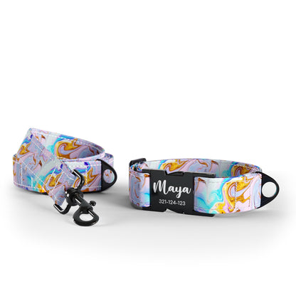 Luxury Marble Luxu Personalized Dog Collar