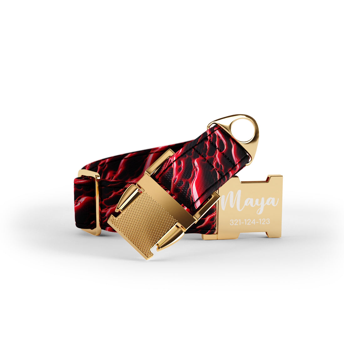 Blood Punk Paradise Personalisiertes Hundehalsband und Leine-Set