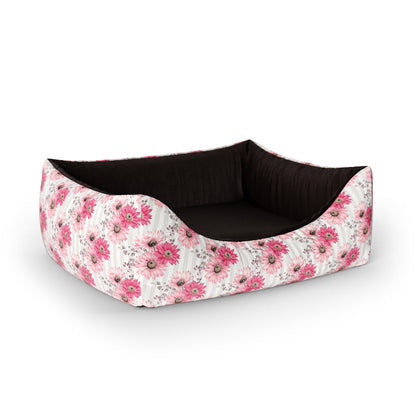 Aquarell Blumen Liseran Personalisierte Lounge Hundebett mit Eingang