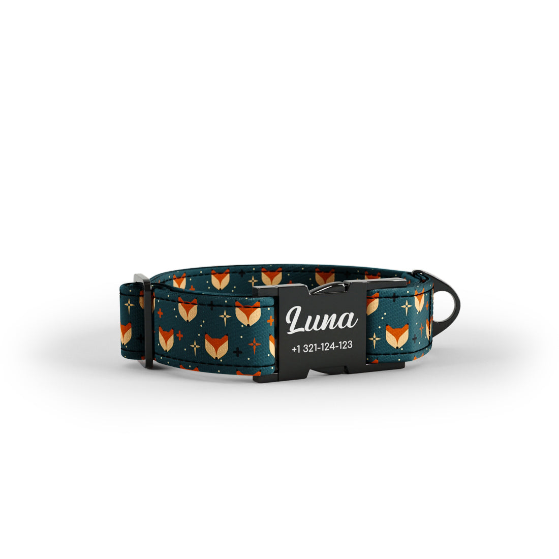 Little Fox Skobe Personalized Dog Collar And Leash Set