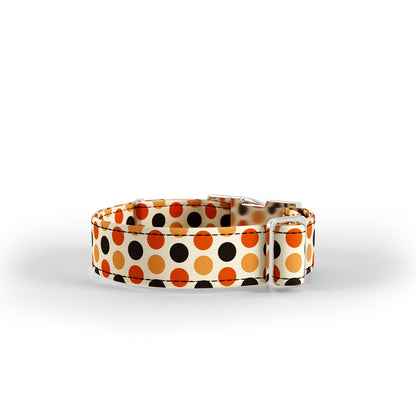 Autumn Colors Pumpkin Personalized Dog Collar