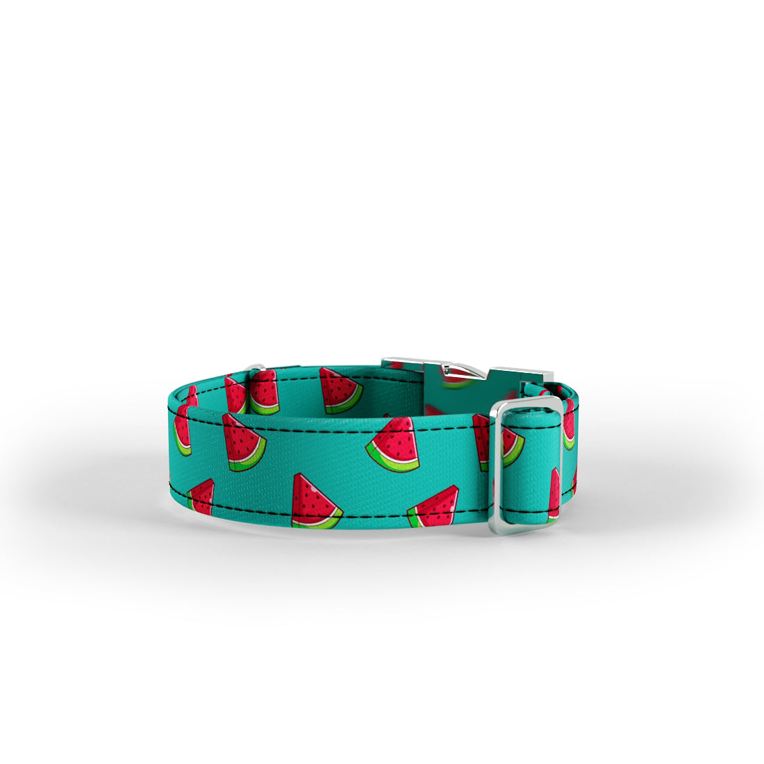 Wattermelon Jungle Personalized Dog Collar