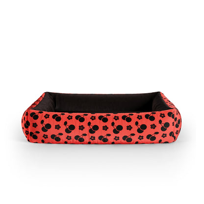 Cherries On Top Mystic Personalized Lounge Dog Bed With Sides