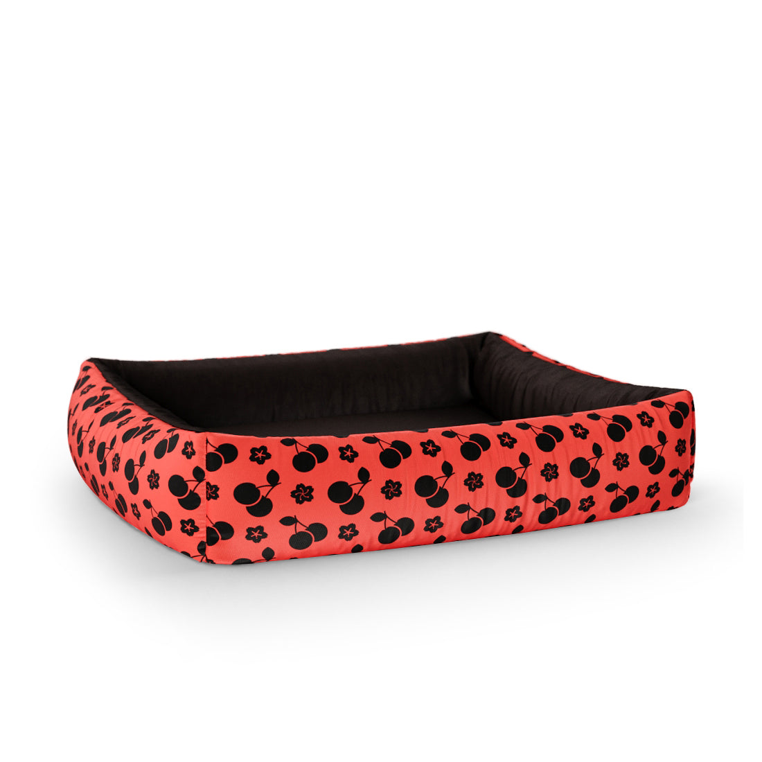 Cherries On Top Mystic Personalized Lounge Dog Bed With Sides