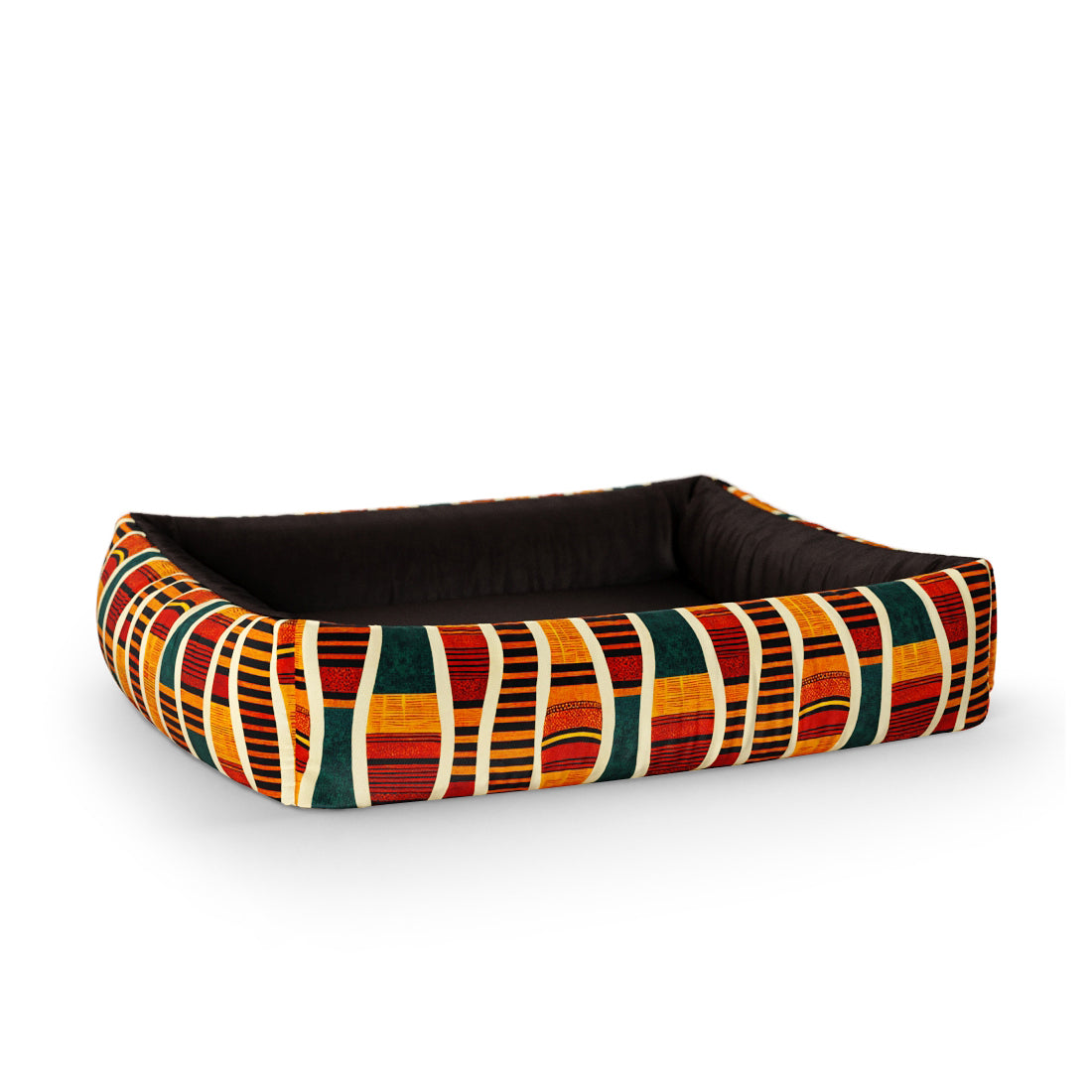 African Naples Personalized Lounge Dog Bed With Sides