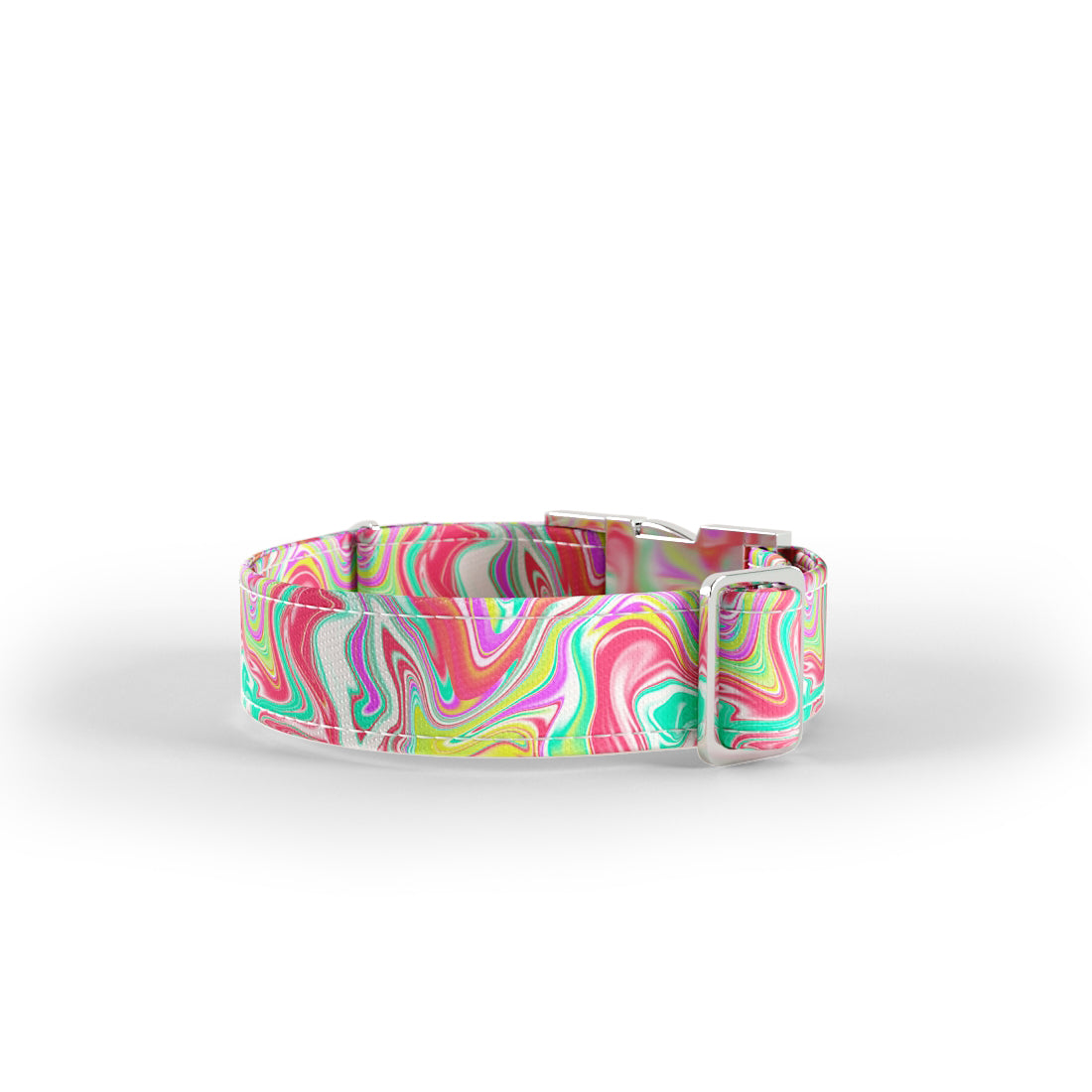 Water Marble  Flame Personalized Dog Collar