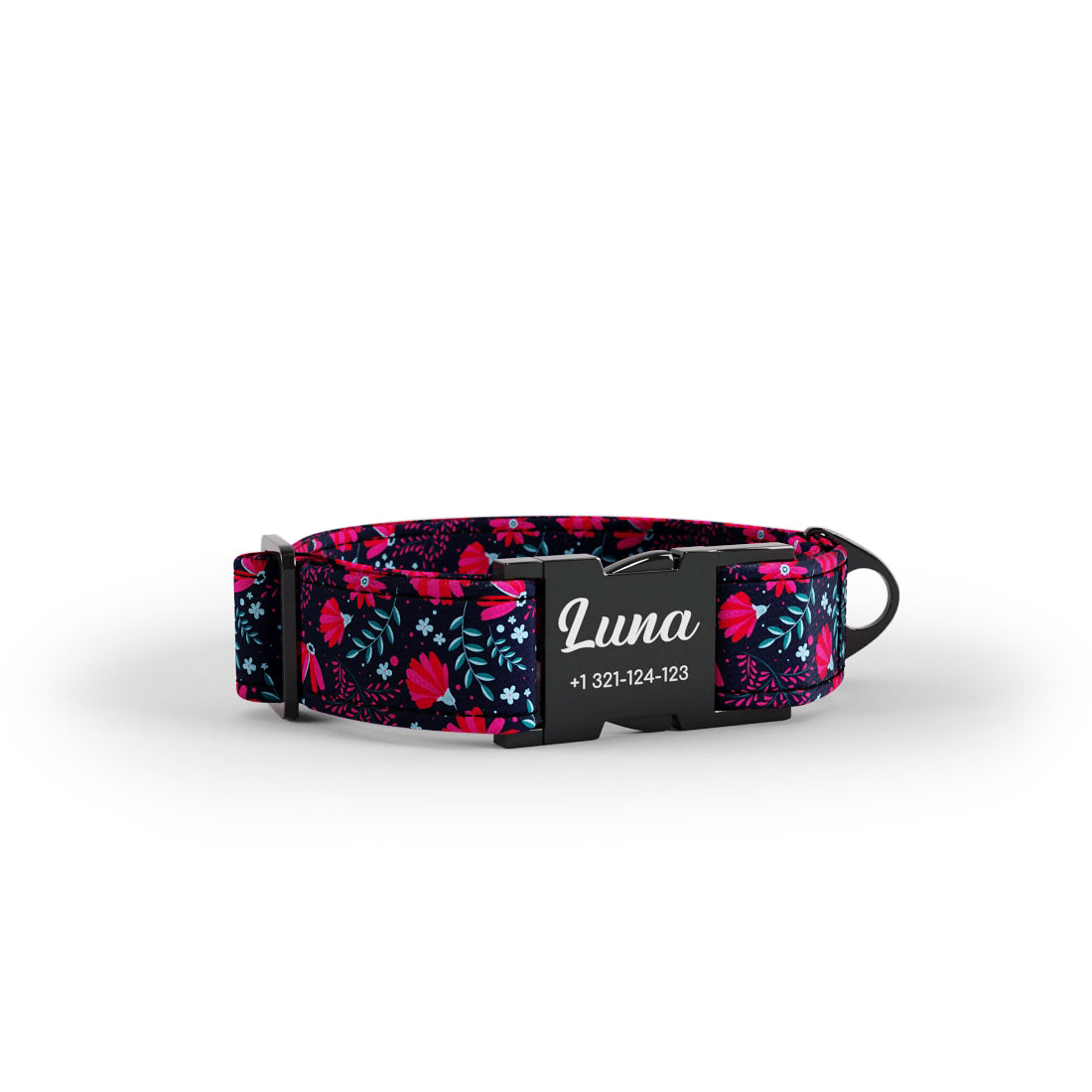 Folkloer Flowers Flirt Personalized Dog Collar