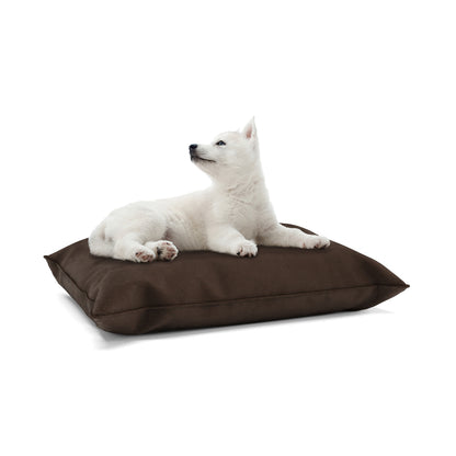 Luxury Velvet Look Saddle Personalized Pillow Style Dog Bed