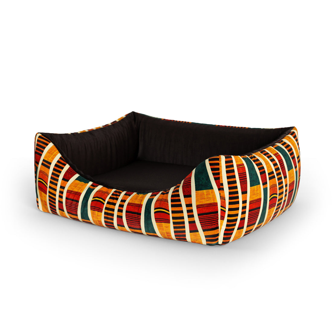 African Naples Personalized Lounge Dog Bed With Entrance