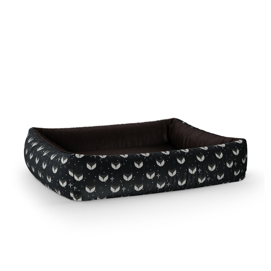 Little Fox Rich Personalized Lounge Dog Bed With Sides