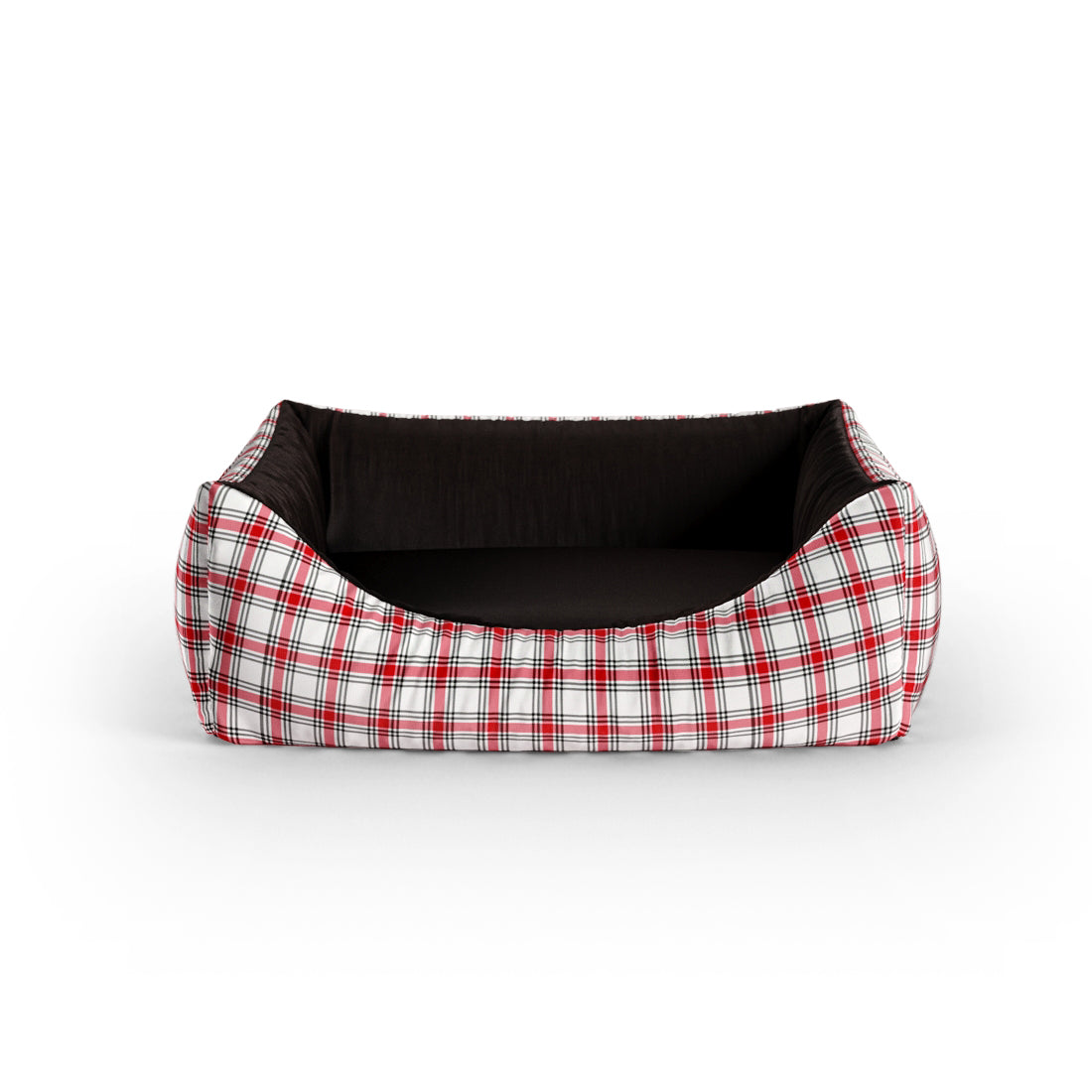 Farbe Buffalo Strawberry Personalisiertes Lounge-Hundebett mit Eingang