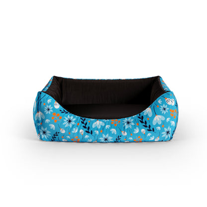 Summer Flowers Aero Personalisiertes Lounge Hundebett mit Eingang