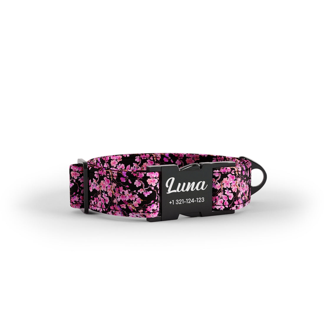 Sakura Tyrian Personalized Dog Collar And Leash Set